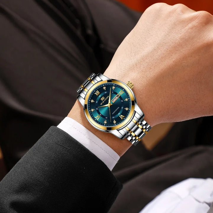 VAVAVOOM 2394 Fashion Luxury Waterproof Steel Strip