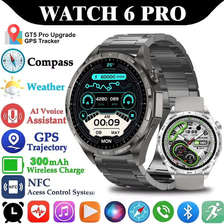 New Smart Watch "6 Pro GPS NFC" Smart watch Men